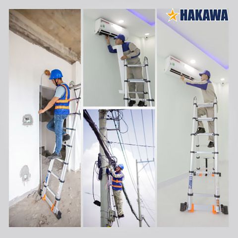 Ứng dụng của thang nh&ocirc;m hakawa HK-256