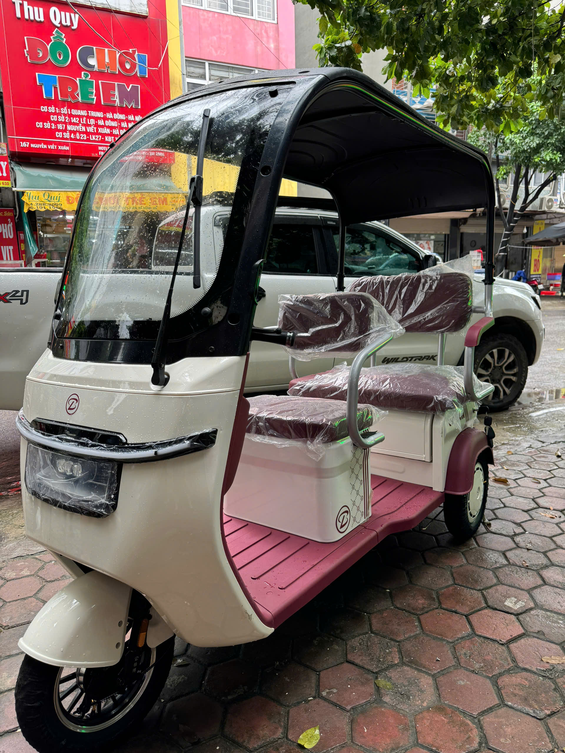 Xe điện 3 bánh có mái che